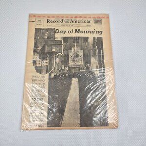 Vintage Record American Newspaper June 10 1968 RFK Memorial Day Of Mourning Kenn